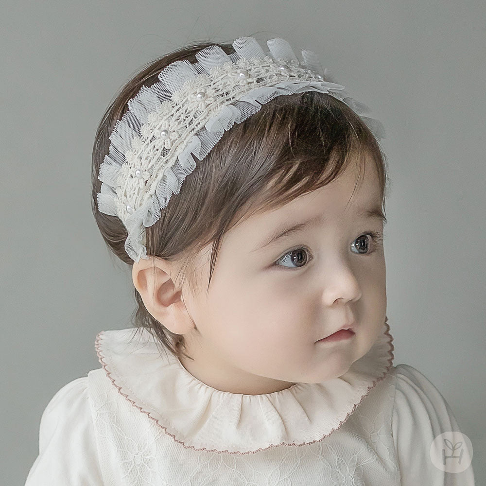 Bande de cheveux en dentelle de petite fille tout-match