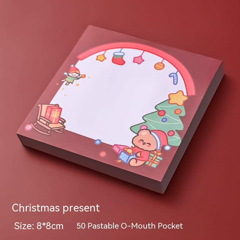 Caricature Noël Sticky Notes Étudiant Papeterie