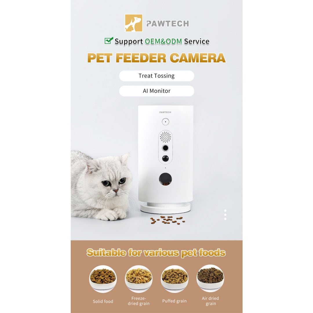 Smart WiFi Automatic Pet Feeder avec 270 caméra tournante