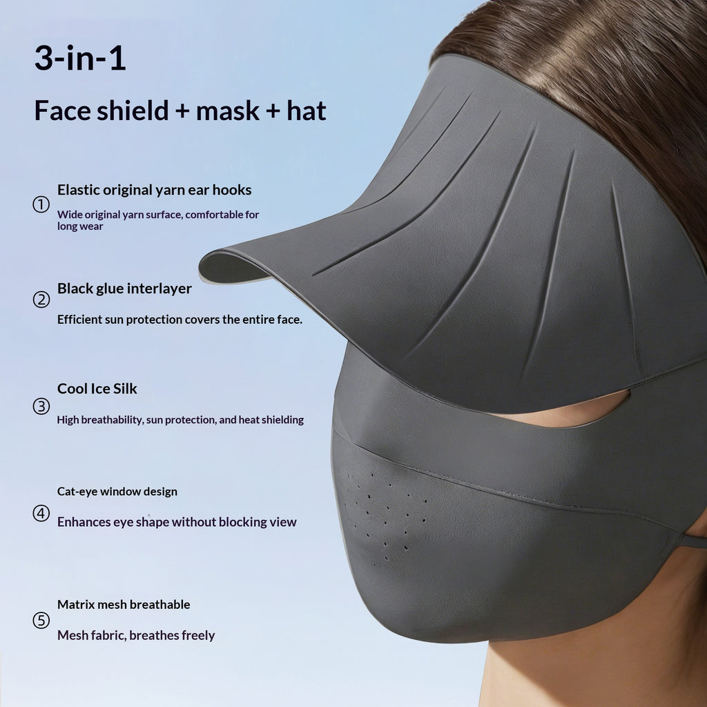 Masque du visage protecteur du soleil d'été pour femmes