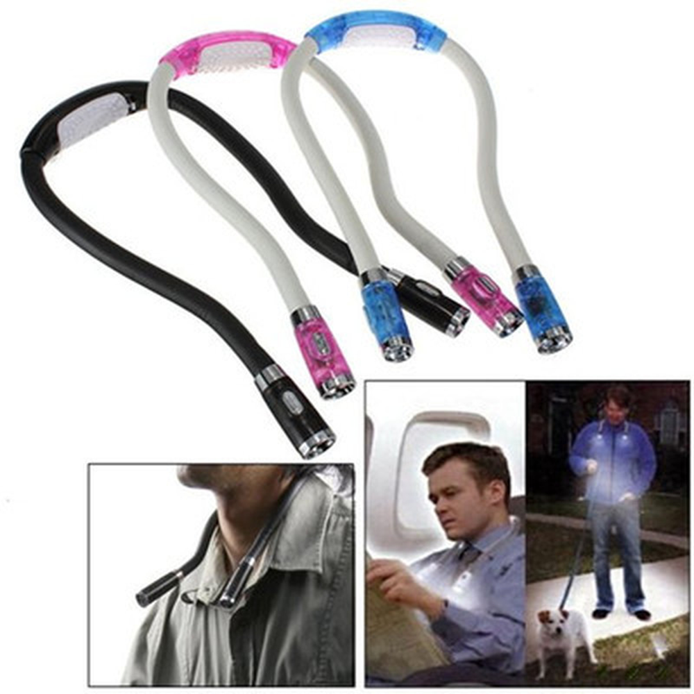 Lightweight Hugging Portable Headband LED Reading Light with Versatile Illumination Hanging Neck Rea