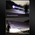 Lampe de poche rechargeable 50000 Lumens Long Range Super Bright USB C Lampe de poche LED Long Lif