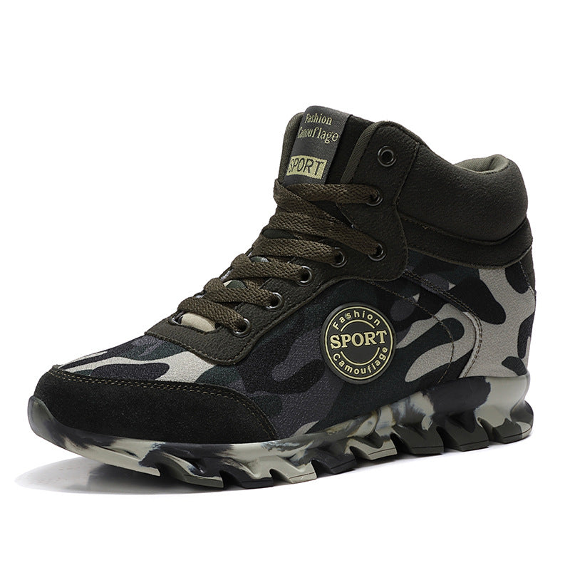 Camouflage occasionnel des femmes Augmentation des sneakers
