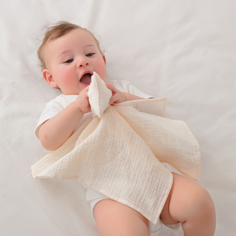 Serviette époustouflante en coton Gauze-1 an bébé Coax Nap Sleep Hand Puppet