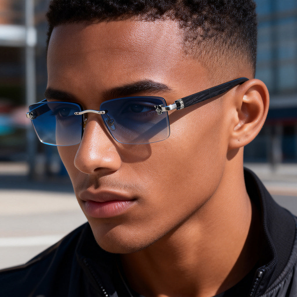 202 Lunettes de soleil mode sans cadre pour hommes