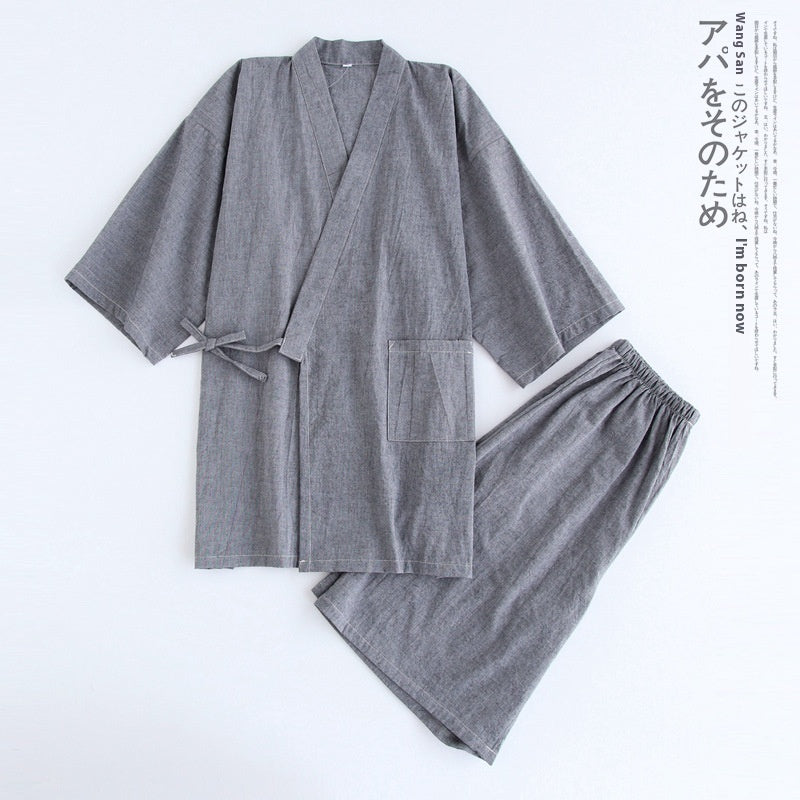 Pyjamas à manches courtes pour hommes japonais Kimono