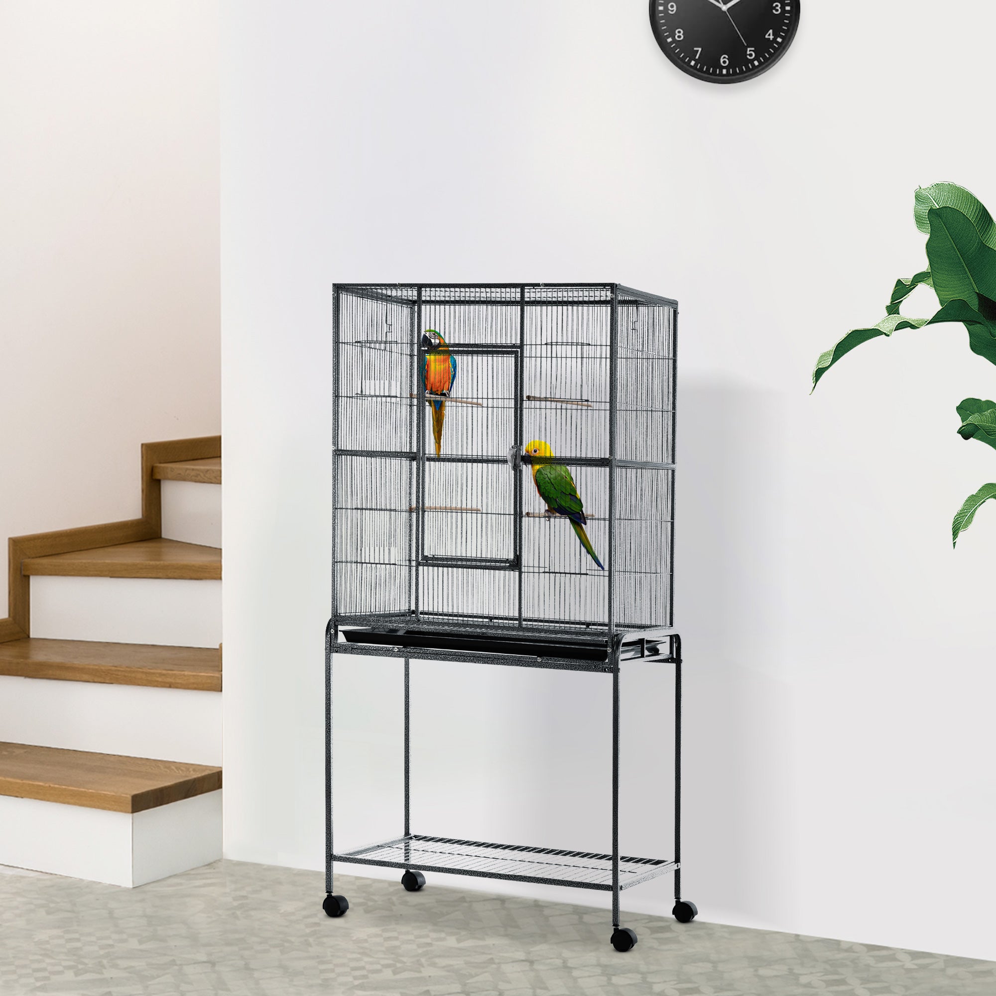 30" d'alimentation en cage en métal avec support de roulement amovible