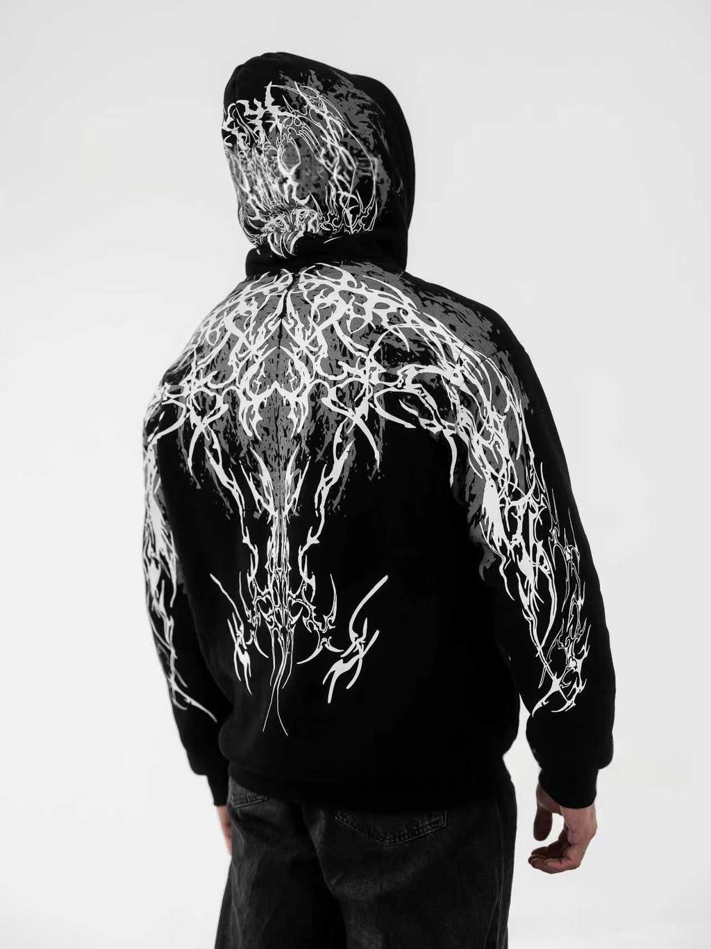 Noctilucent 3D Digital Print Street Motorcycle Top