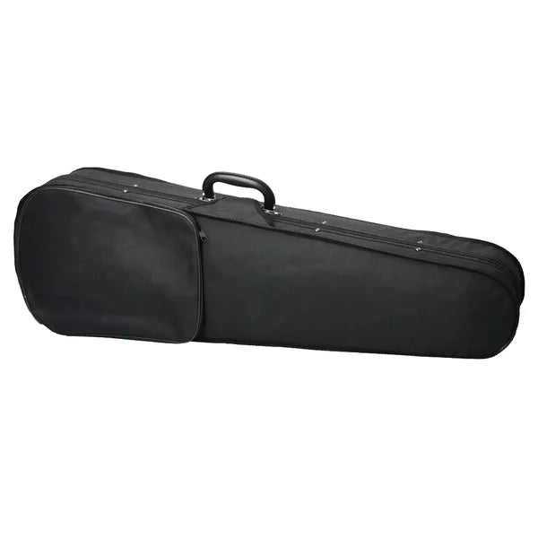 4/4 triangular violin case in fabric with lined interior