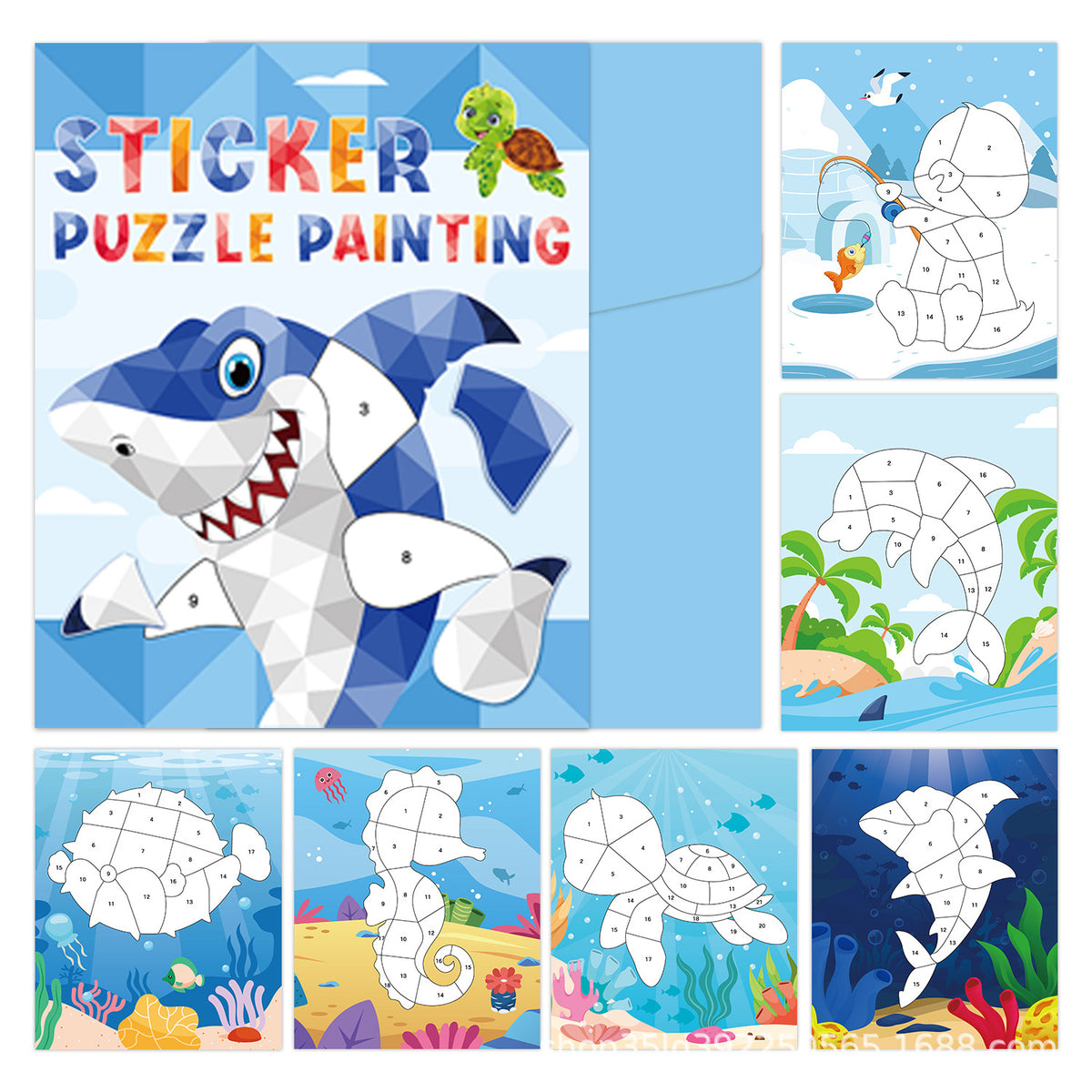 Sticker Puzzle for Creative Kids Learning 3D Puzzle