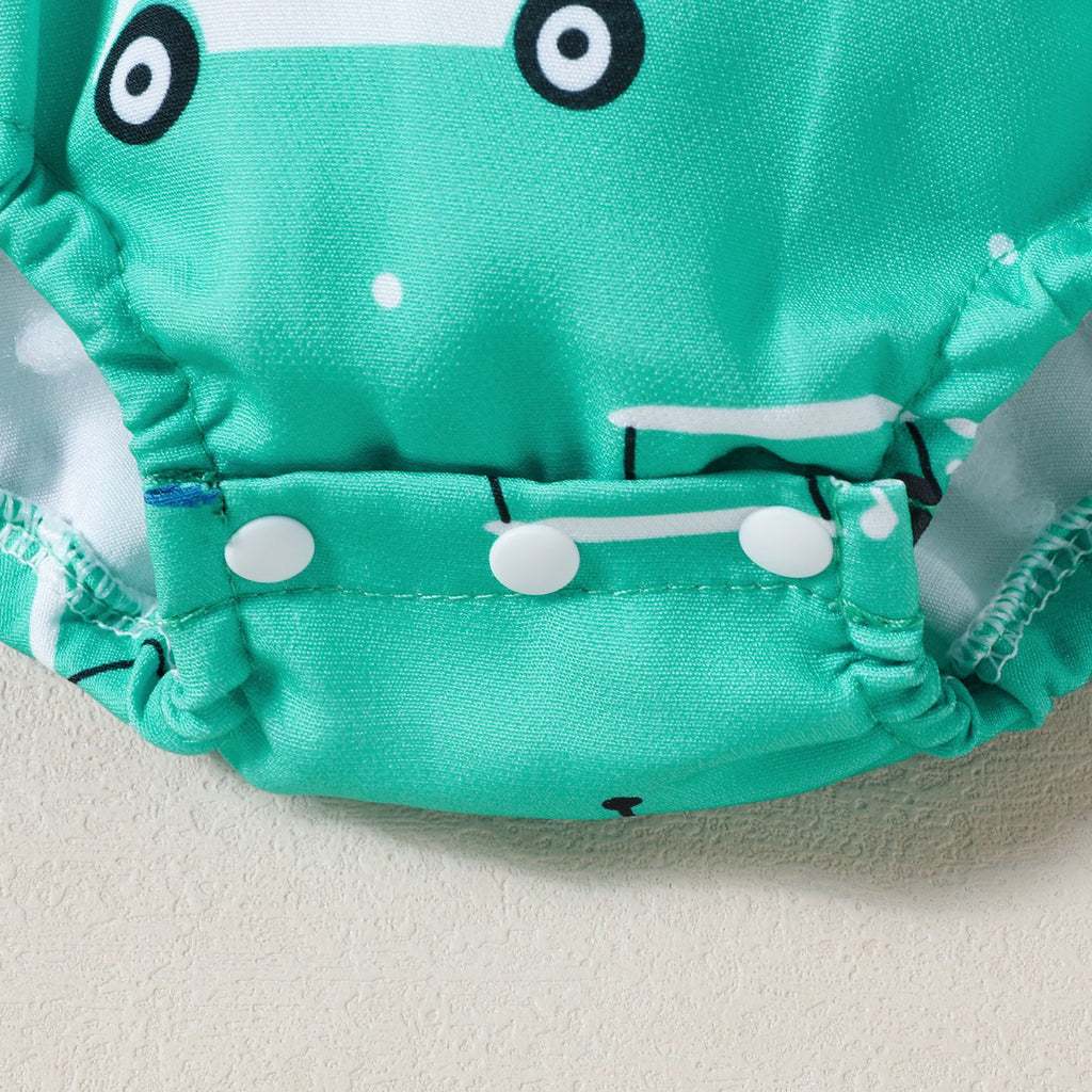 Bébé fille imprimé Strap sans manches combinaison de saut