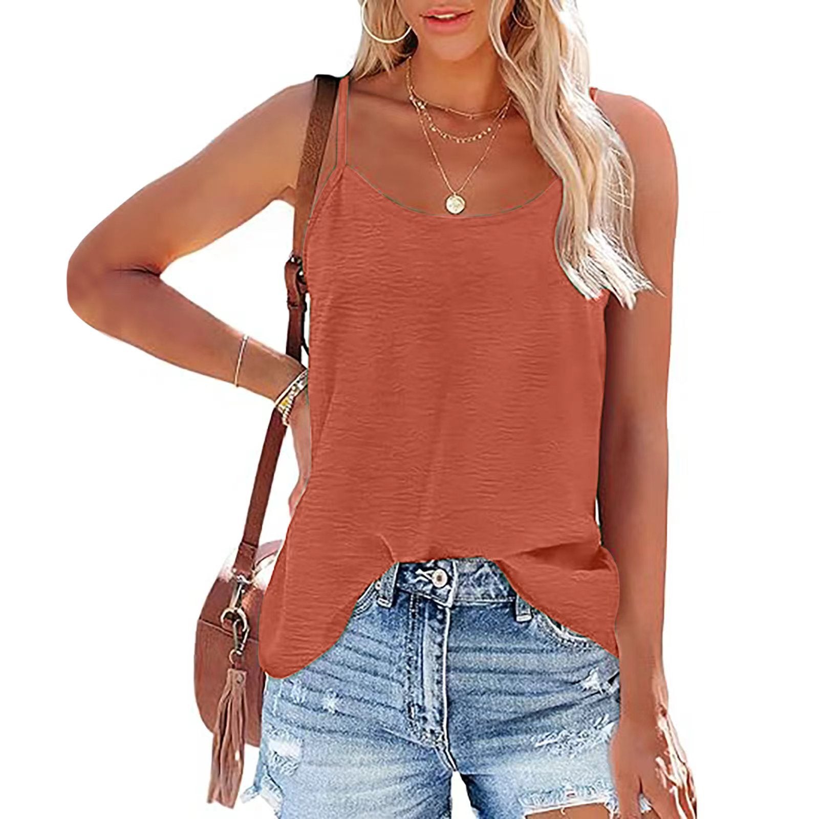 Femmes Solid-Color Ice-Silk rided Backless Boitier Top