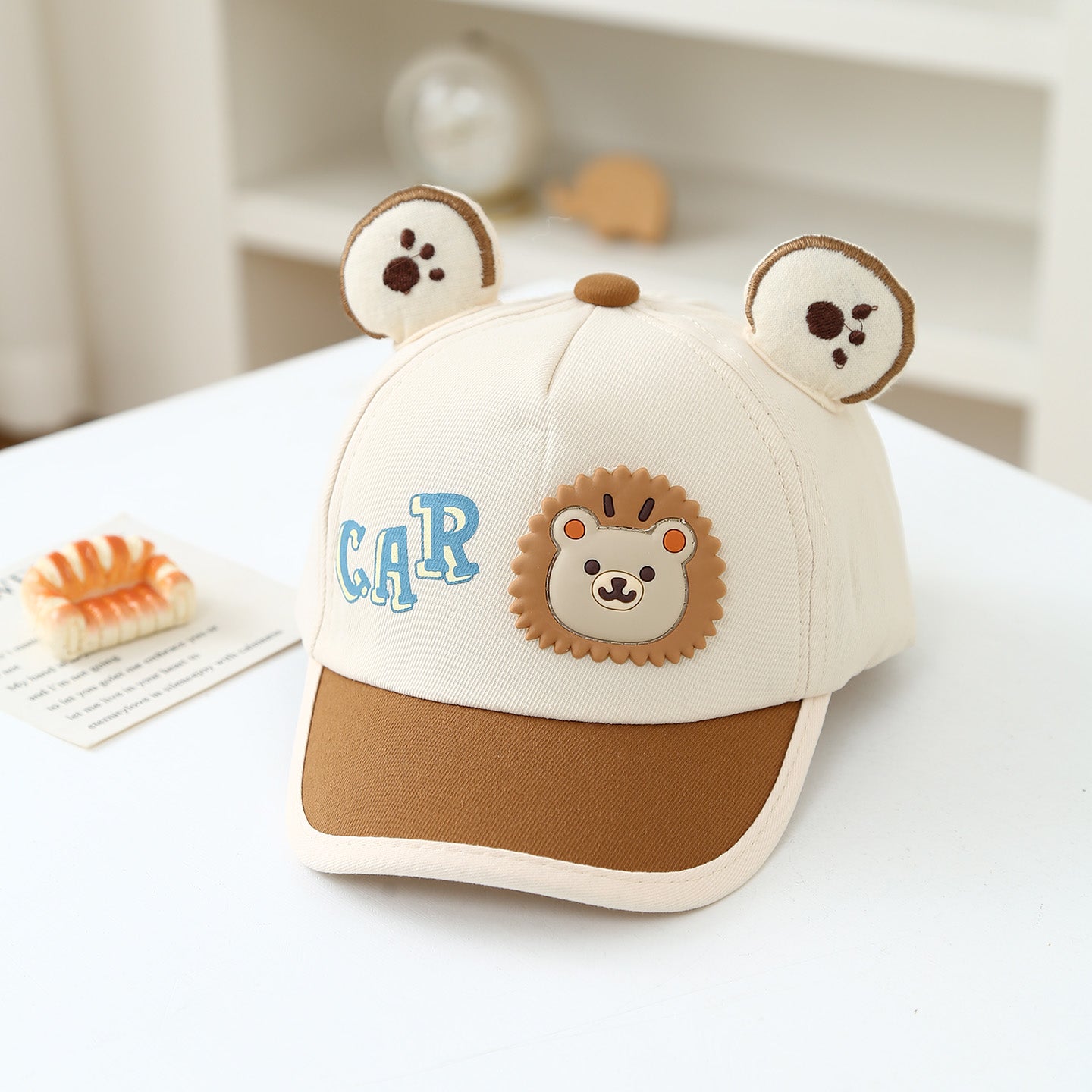 Été Garçons et filles multicolores Lion Tête Mode et mignon Casquette de baseball