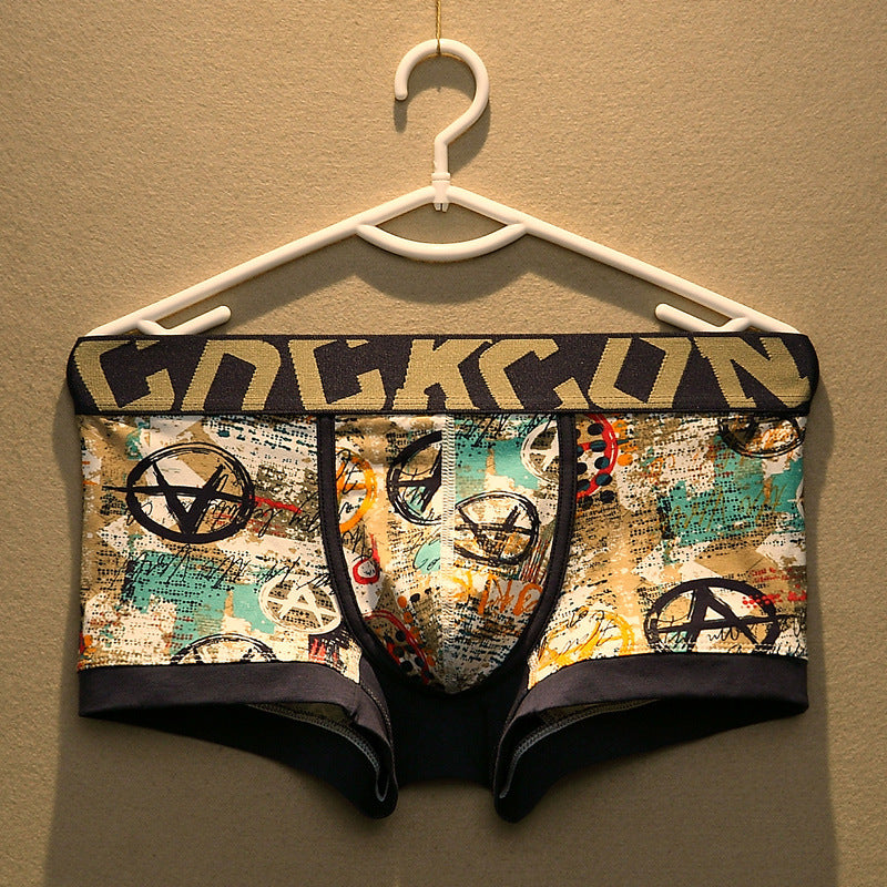 Sous-vêtements pour hommes Boxers coton tendance