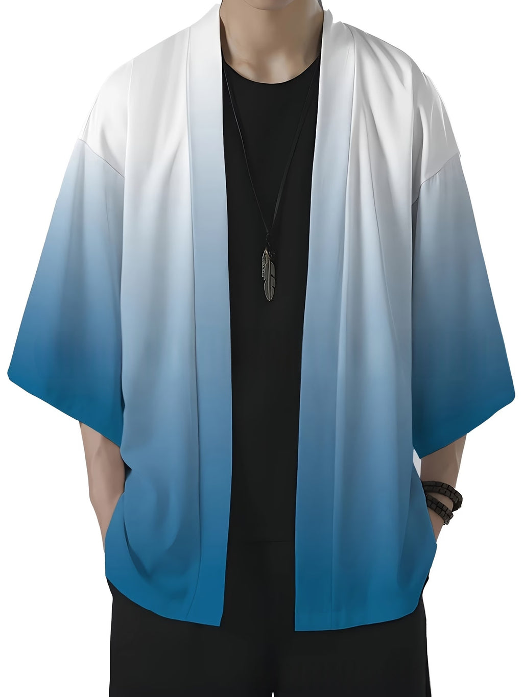 Homme occasionnel imprimé en 3D Kimono