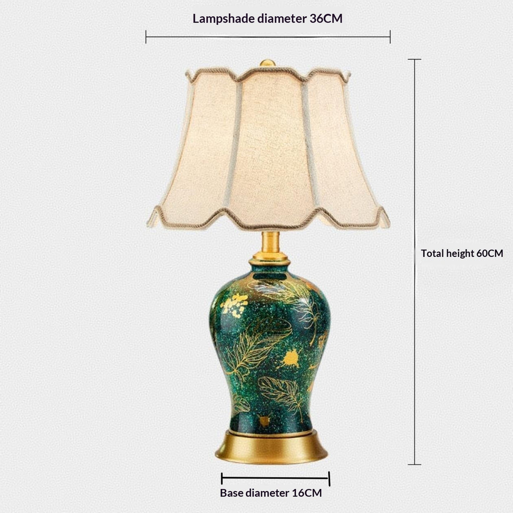 Chambre à coucher lit Lampe de table en céramique