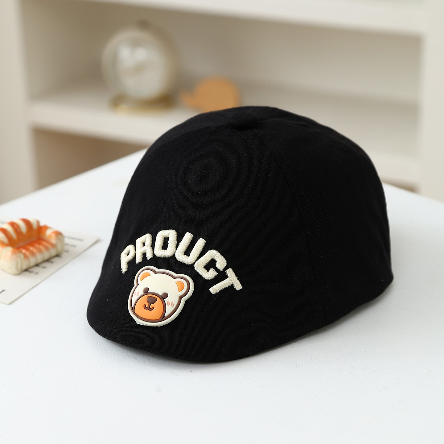 Tableau de dessin de bébé dété tête d'ours modement mignon Style Fedora Cap adapté pour le quotidien S