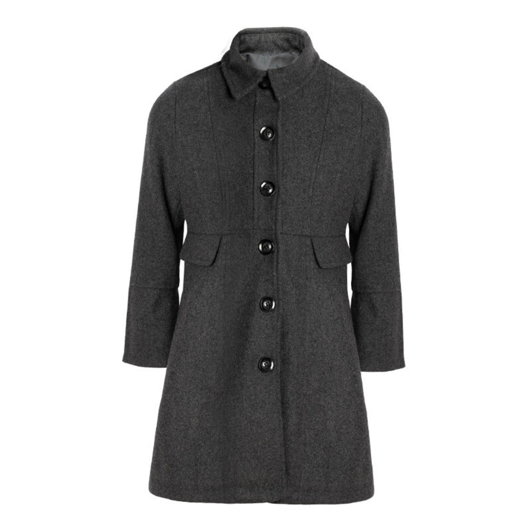 Filles épais chaud long manteau de laine Vintage Hiver manteau Automne 3-9Y