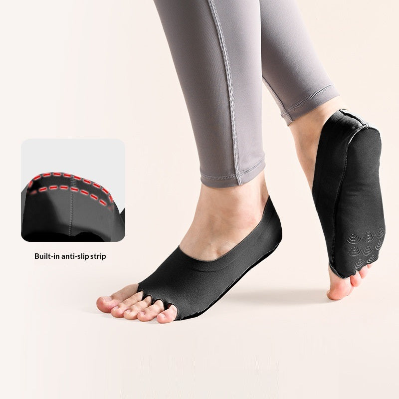 Chaussettes de yoga à pression cinq doigts