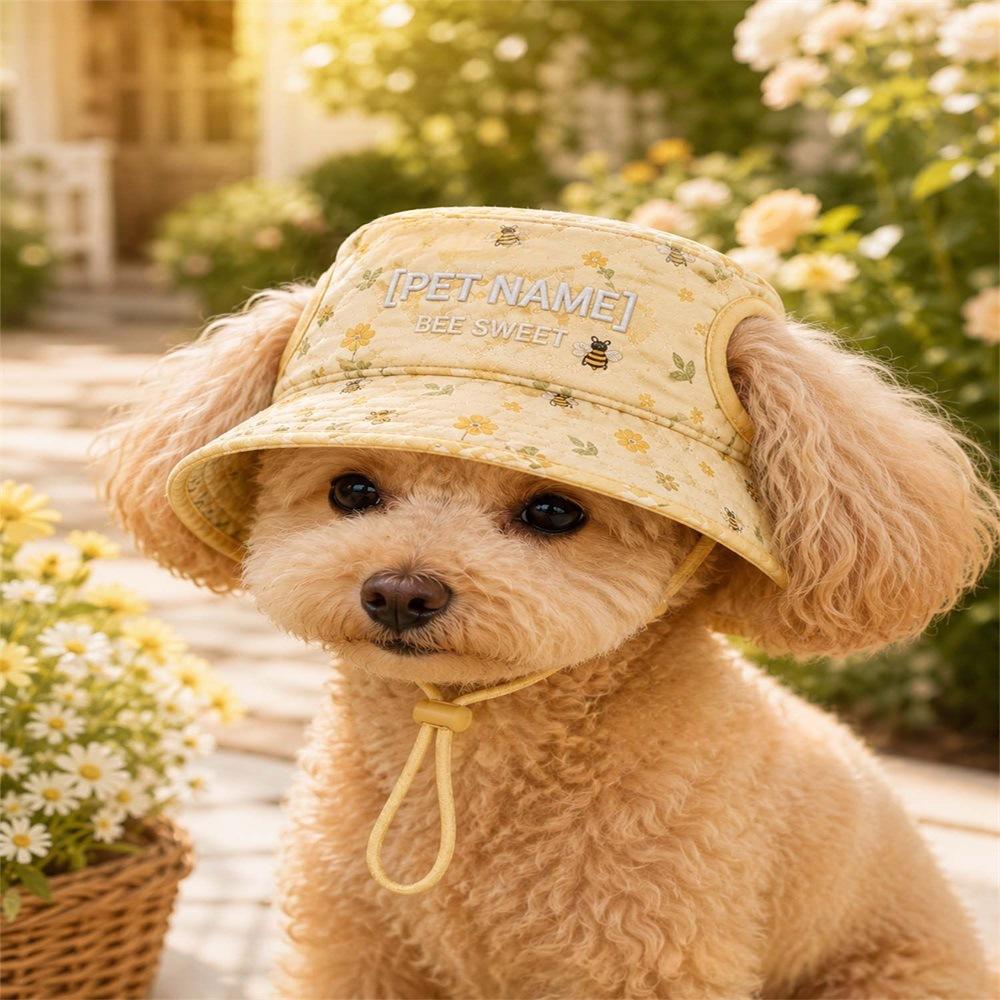 Chapeau pour animaux de compagnie en polyester matelassé