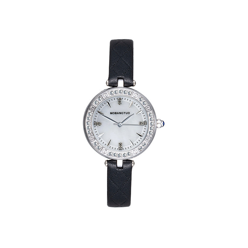 Montre haut de gamme imperméable pour femmes avec ceinture