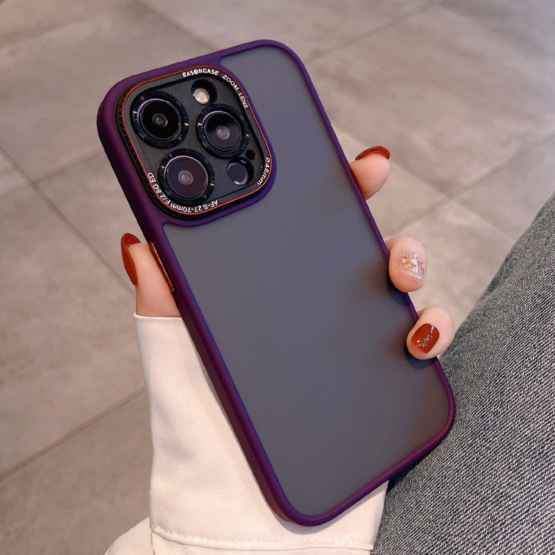 Metal Lens Circle Skin Feeling Matte Protection Cover