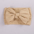 Accessoires capillaires pour enfants Jacquard Nylon Bande de cheveux Double couche Bow