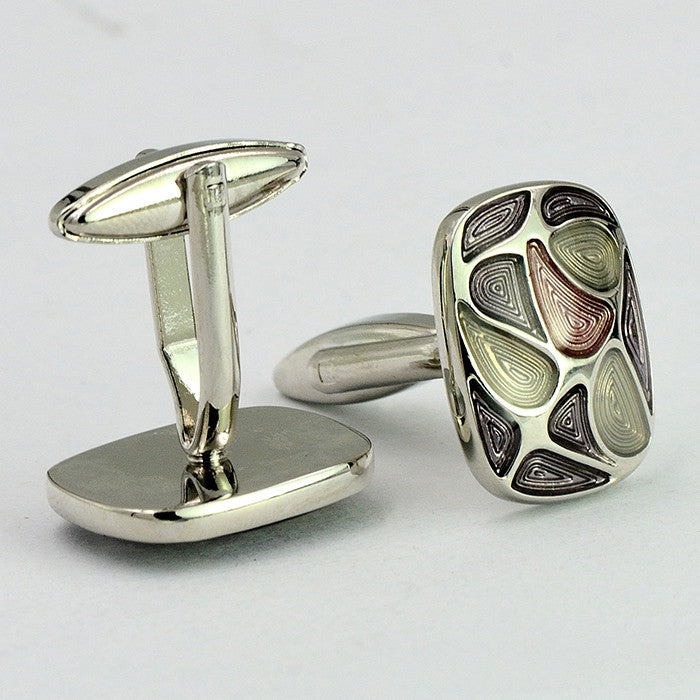 Boutons de chemise en émail bohème