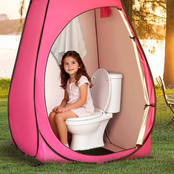 Portable Outdoor Pop-up Toilette Dressing Fitting Room Privacy Shelter Tente Rose