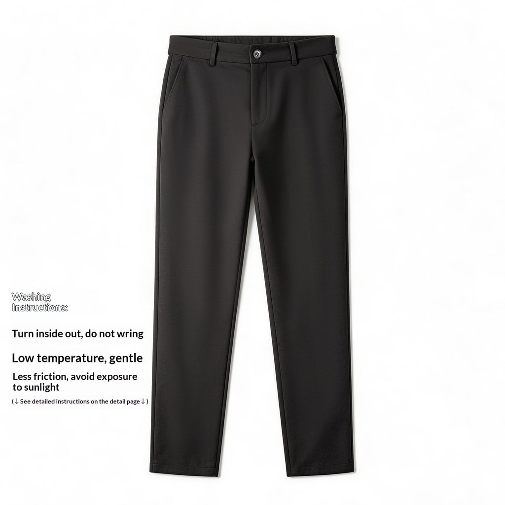 Pantalon Lyocell Linge de maison Jambe droite Pantalon occasionnel