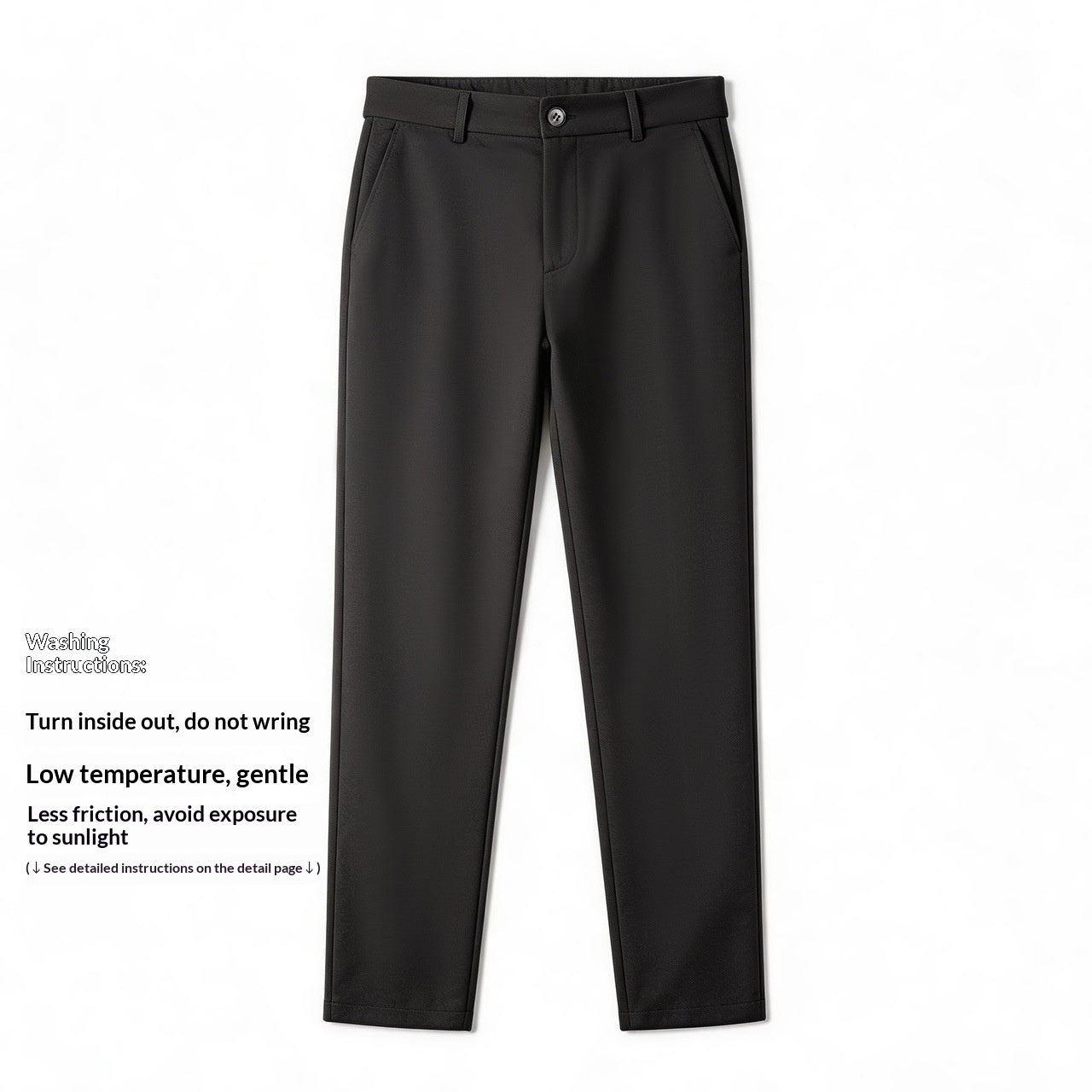 Pantalon Lyocell Linge de maison Jambe droite Pantalon occasionnel