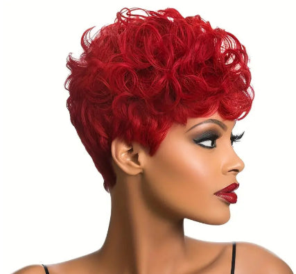 Wig Short Curly Layered Wig