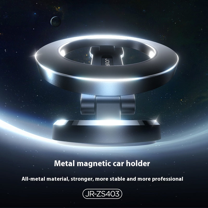 Support magnétique de téléphone de voiture pliant Navigation de voiture Alliage d'aluminium Tableau de bord