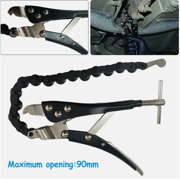 Tuyau d'échappement de tuyau Cutter 18-90mm chaîne Tuyau d'échappement de tuyau Clé