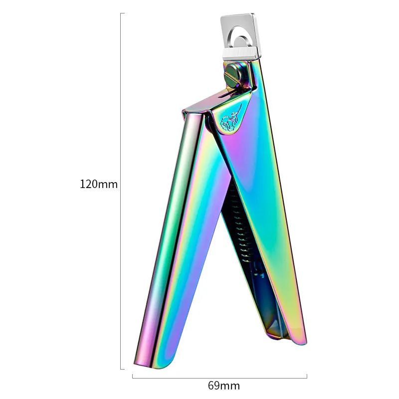 Acier inoxydable UV Gel faux ongles Conseils Trimmer Clipper Edge Cutter Nail Art Manucure U Wor
