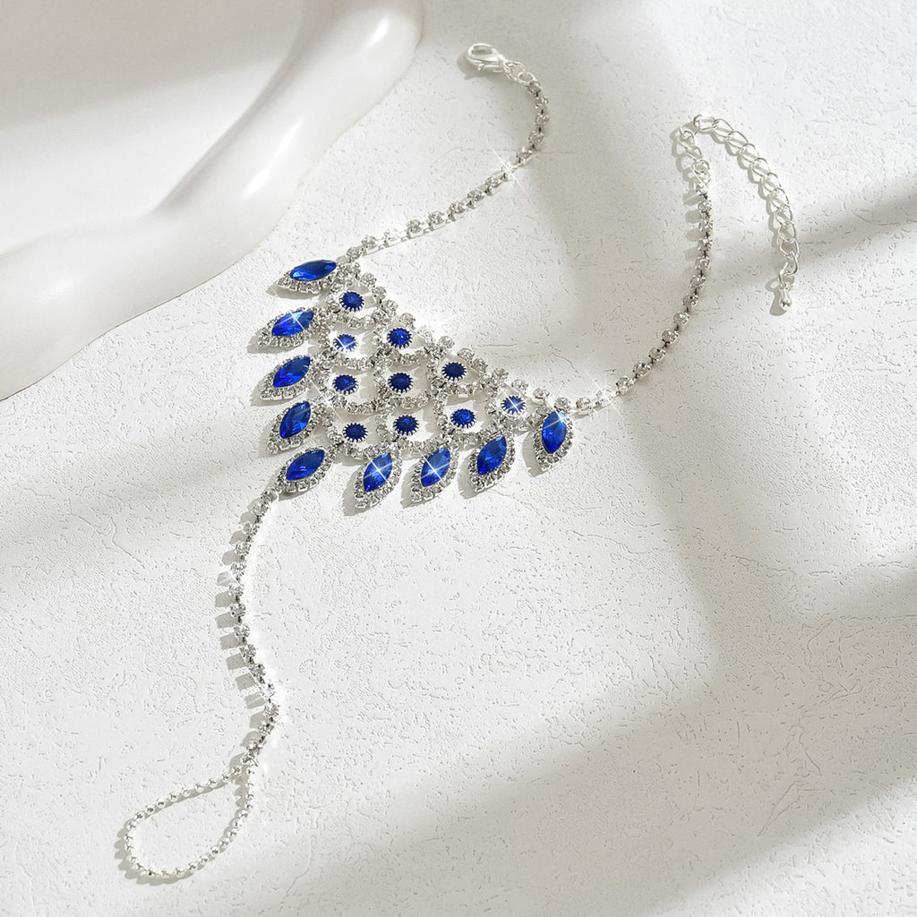 Sweet Bohemian Style Zircon goutte d'eau Anklet