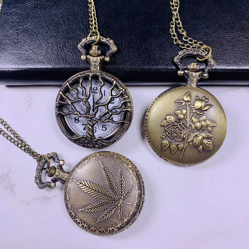 Maple Leaf Lanyard Montre à quartz créative à arbre chanceux