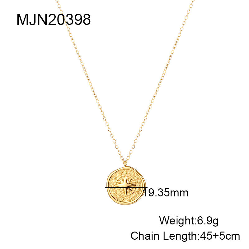 Collier haut de gamme en acier inoxydable et chaîne de clavicule