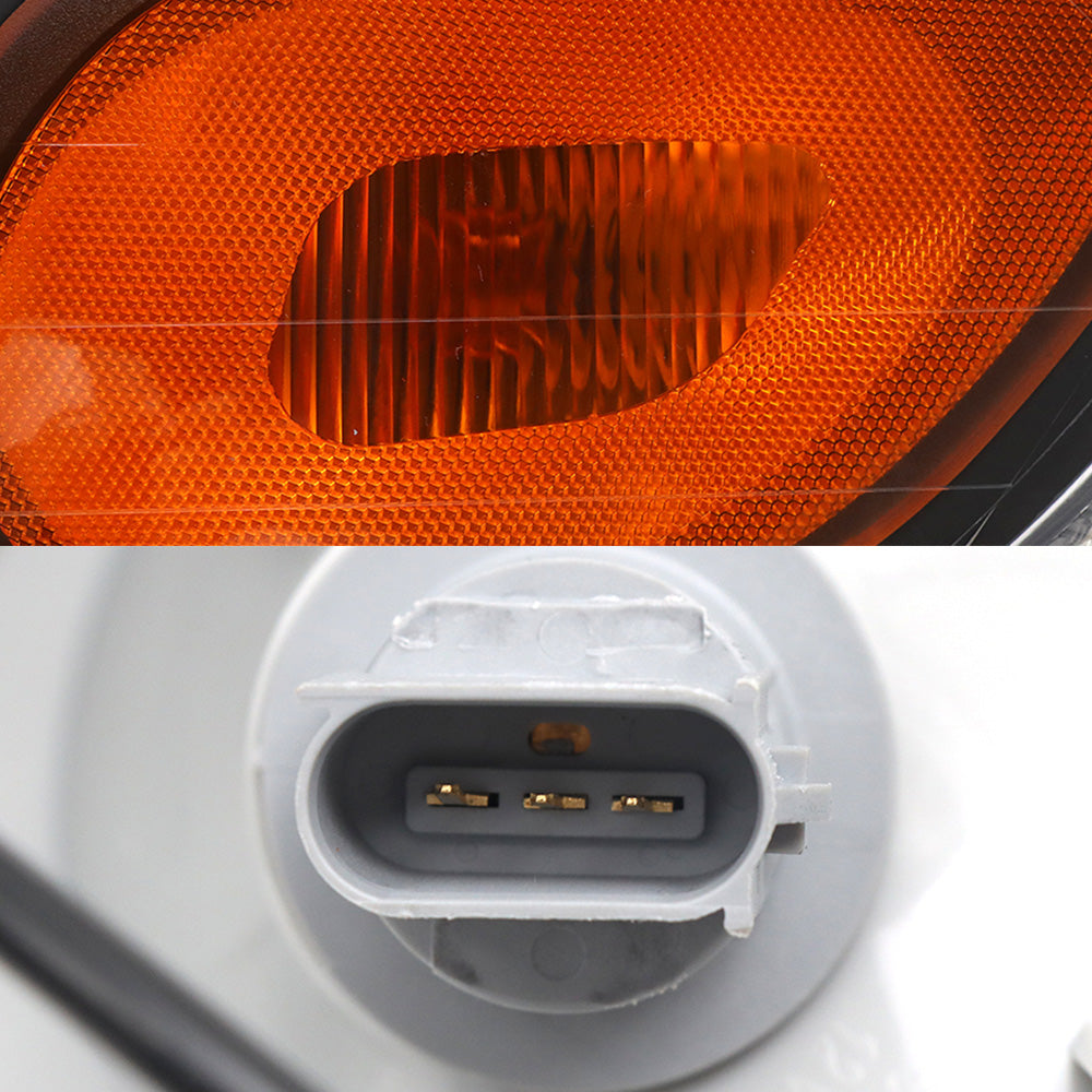 Phares noirs gauche compatibles avec Peterbilt 337
