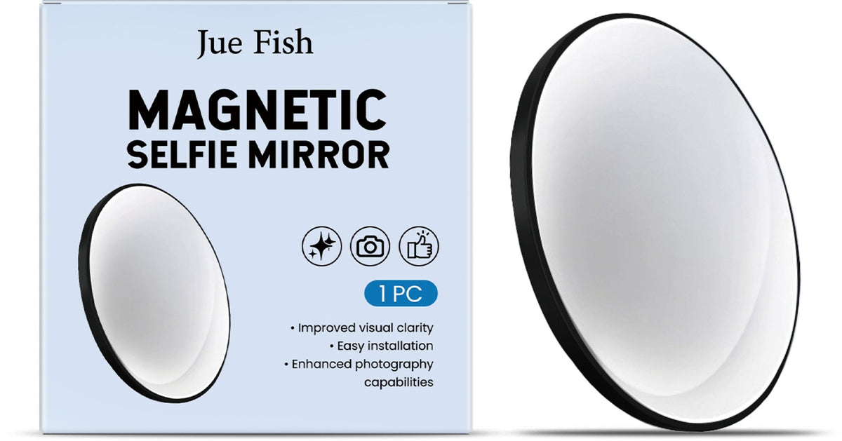 Magnetic selfie mirror