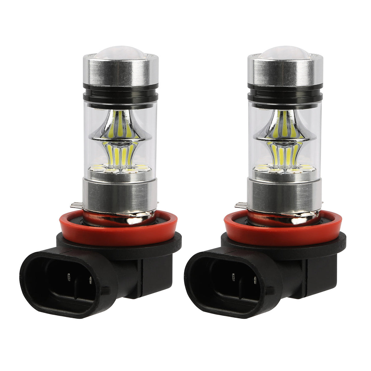 2PCS H8-H9-H11 LED brouillard DRL Ampoule lumineuse IP65 résistant à l'eau 360 degrés Angle de faisceau 6000K Quoi