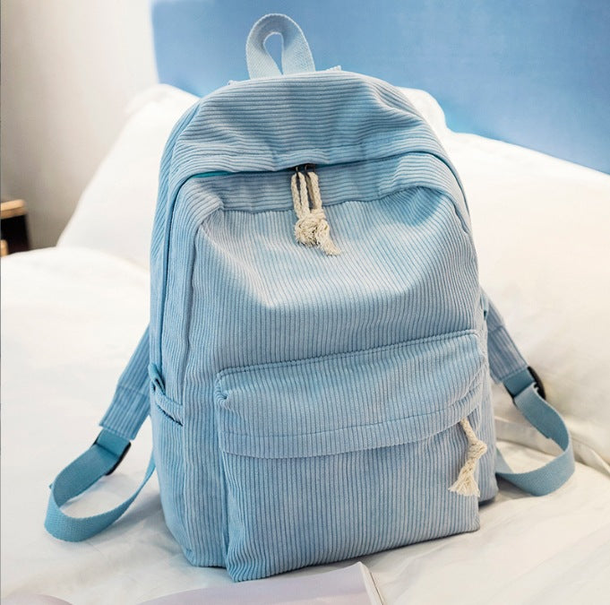 Tissu Velour personnalisable Sac à dos de grande capacité