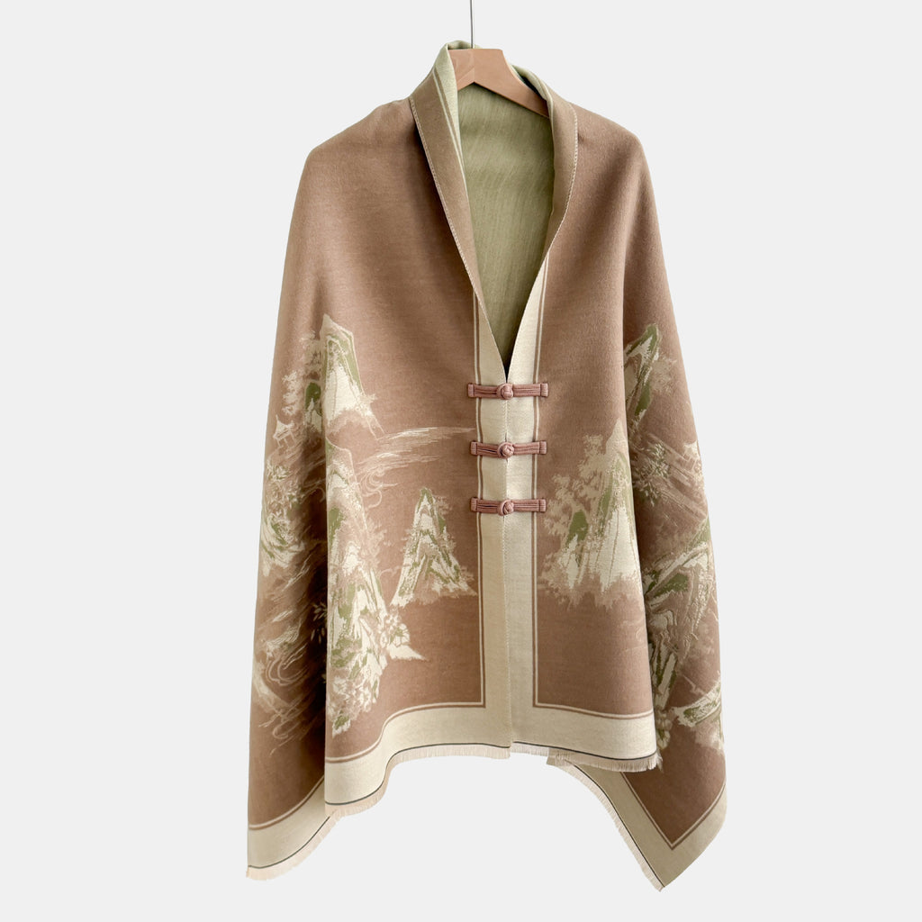 Vêtements de dessus de noeud vintage Jacquard Châl