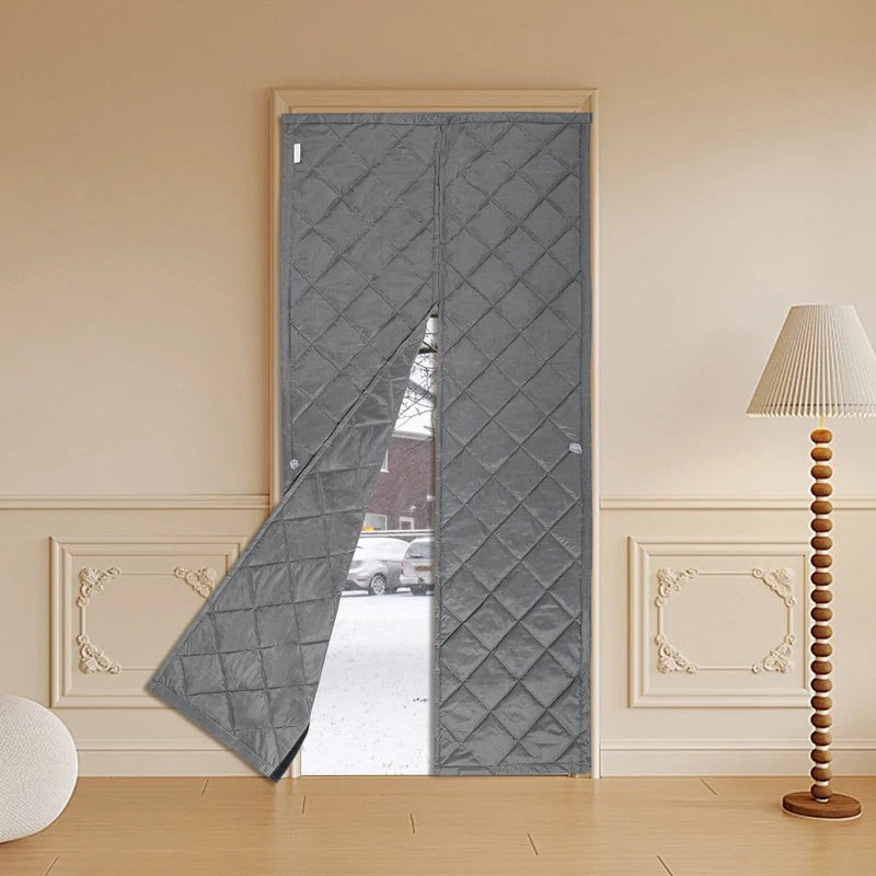 2.1x1m Rideau de porte anti-vent Rideau de porte magnétique isolant thermique Rideau de porte privé Rideau de porte
