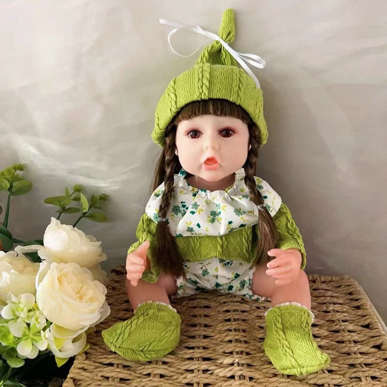 En stock 30 Cm réel jouet de poupée bébé fille