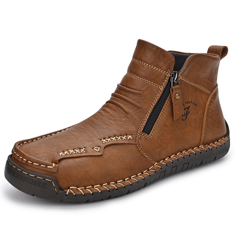 Bottes de cheville haut de gamme plus grande chaud style britannique Dr Boots