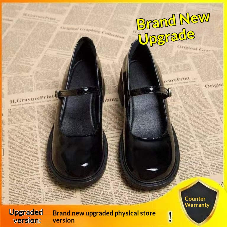Rétro Mary Jane Femmes Chaussures en cuir