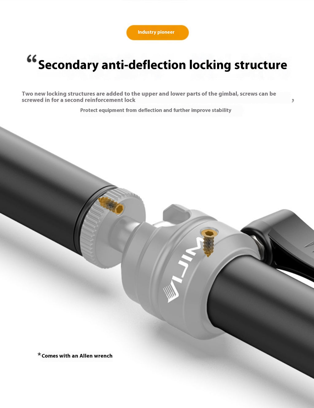 Cantilever frame for metal arm extension