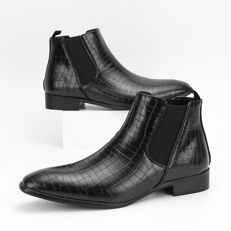 Bottes pour hommes polyvalentes à la mode style britannique