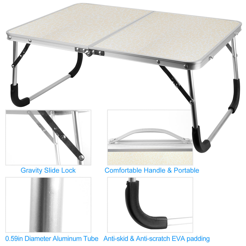1pc Foldable Laptop Table Notebook Bed Desk Breakfast Reading Writing Tray Lap for Sofa Co